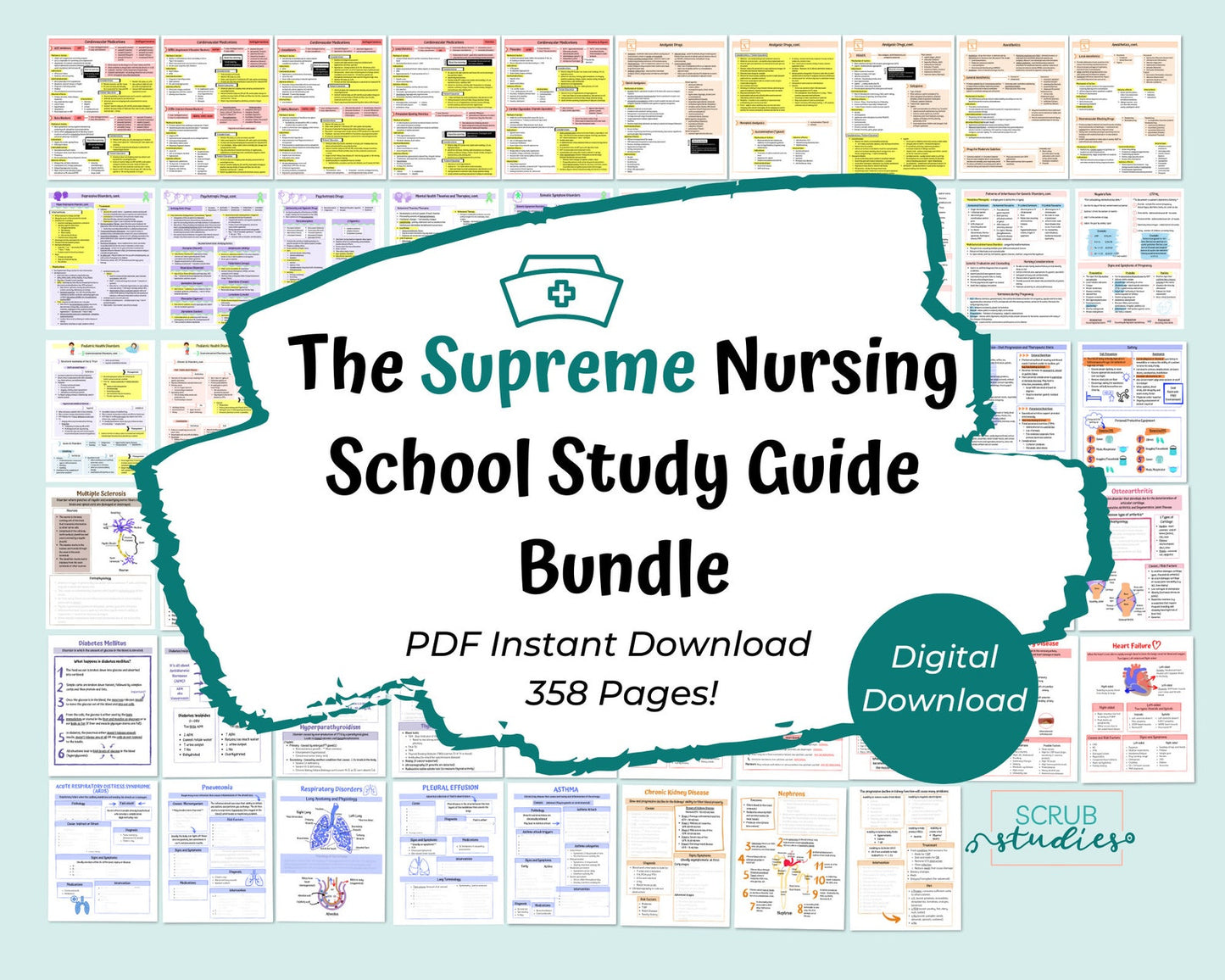 Supreme Nursing School Study Guide Bundle